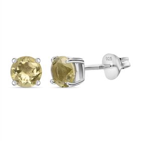 Ouro Verde-Quarz Ohrringe 925 Silber ca. 0,94 ct.