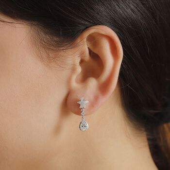 J Francis gefertigt mit SWAROVSKI- Zirkonia Ohrringe