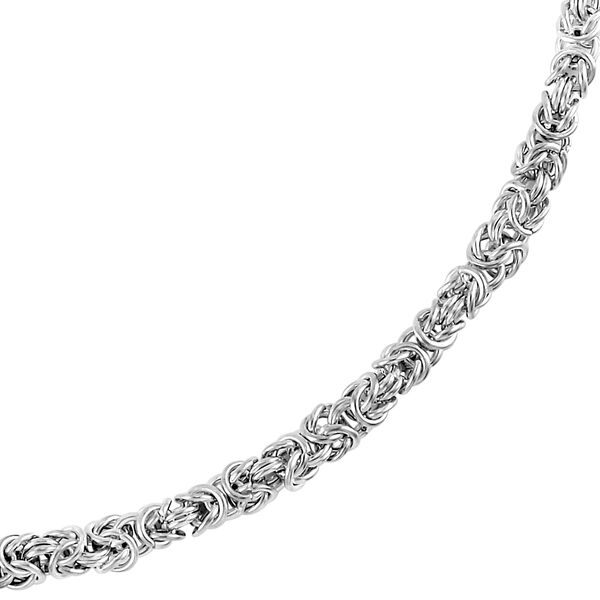 Flexible italienische K&ouml;nigskette in Silberton, 45-73cm image number 1