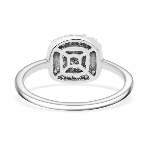 Lab Grown Diamant SI Ring 925 Silber rhodiniert (Größe 18.00) ca. 0,51 ct image number 4