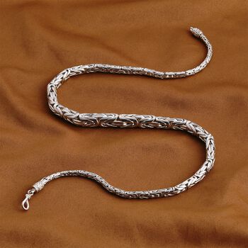 D'Joy Royal Bali - abgestufte Borobudur Halskette in 925 Silber, 50 cm