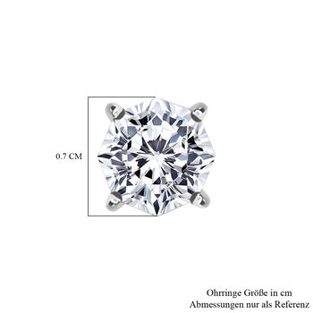 LUXURIANT SGL zertifizierte VS-EF Labor Diamant Ohrringe in 950 Platin - 1,50 ct.