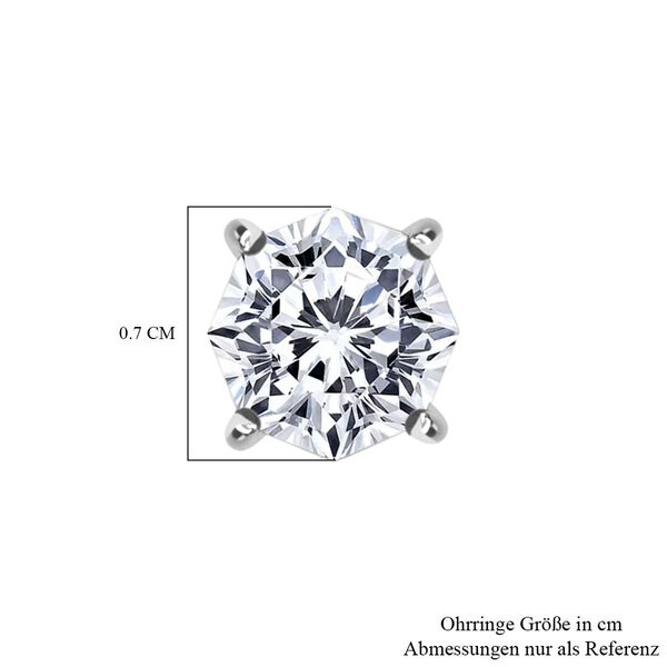 LUXURIANT DIAMOND - Lab Grown Diamant VS-EF SGL zertifiziert Ohrringe 950 Platin ca. 1.50 ct image number 3