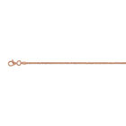 Italienische Funkelkette, ca. 45 cm, 925 Silber rosévergoldet ca. 4,44g