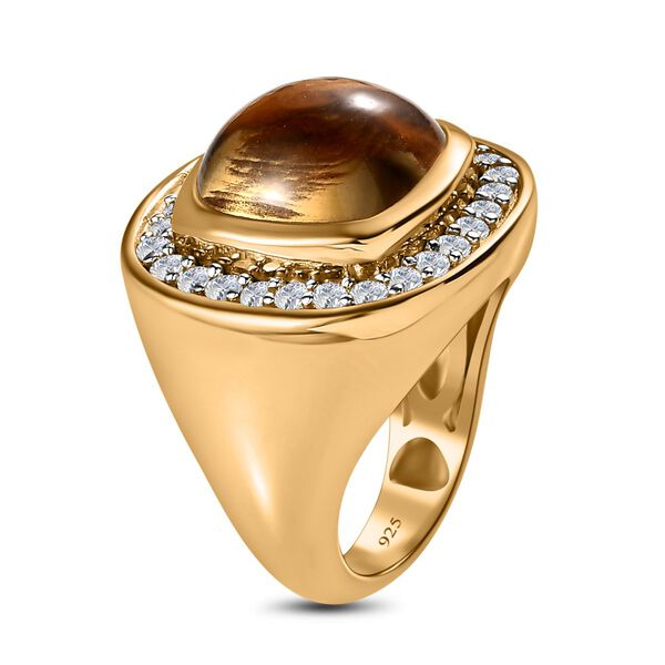 AA Citrin und Zirkon Ring - 8,89 ct. image number 5