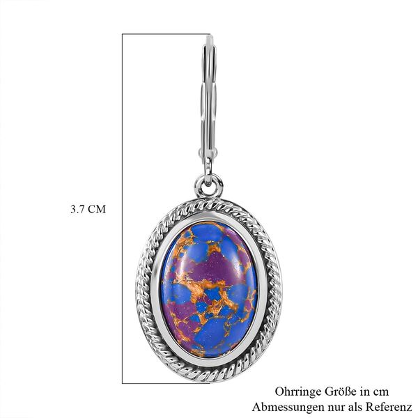 Lila Türkis-Ohrringe image number 6