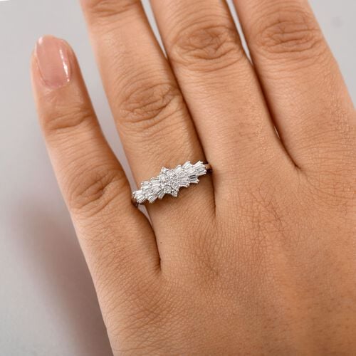 LUXURIANT DIAMOUND - Lab Grown Diamant SI-GH Ring 925 Silber rhodiniert (Größe 16.00) ca. 0.50 ct image number 3