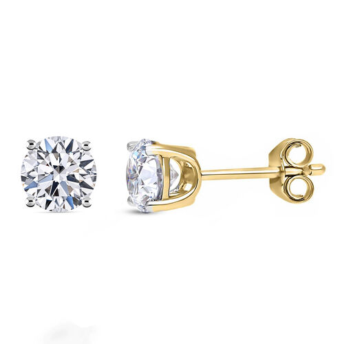 LUXURIANT DIAMOND- IGI zertifizierte SI GH Labor-Diamant-Ohrringe - 2 ct. image number 0