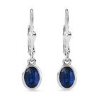 D'Joy AA Natürlicher Kaschmir-Kyanit Ohrringe 925 Silber rhodiniert ca. 2,07 ct.