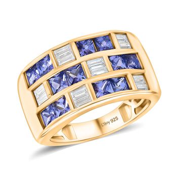 D'Joy Tansanit und Moissanit Ring - 2,27 ct.