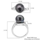 Tahiti-Zuchtperlen und weißer Zirkon-Ring image number 6