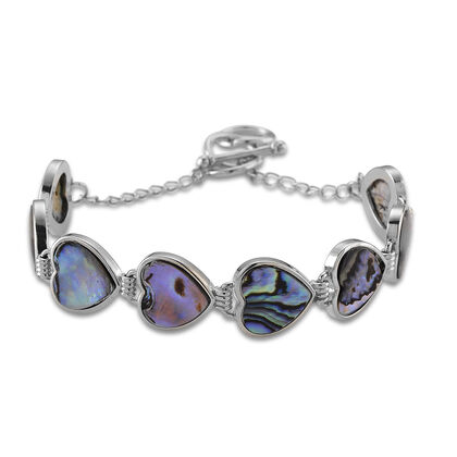 Abalone Muschel Armband ca. Flexibles cm Nickelfreies Messing ca. 50.00 ct