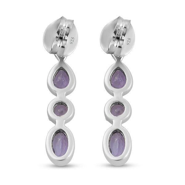 Tansanit Trilogie Ohrringe - 1,03 ct. image number 5