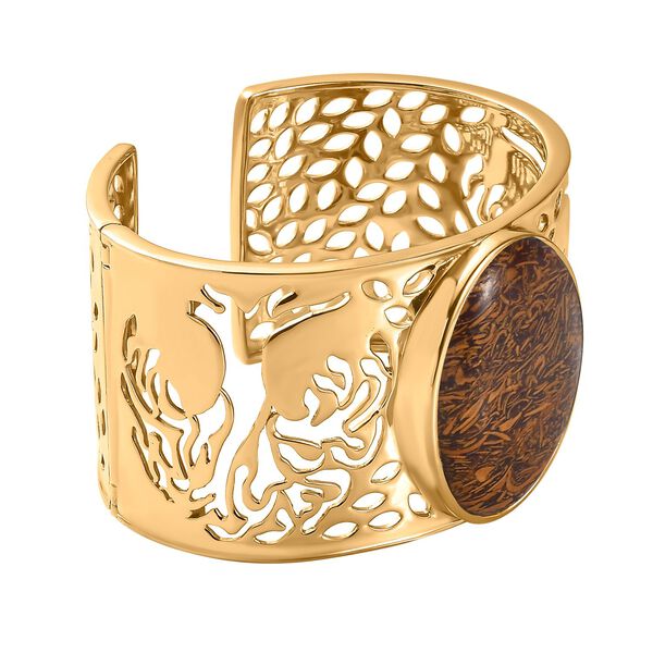 Skript Stein Armreif, 19 cm - 56,37 ct. image number 4