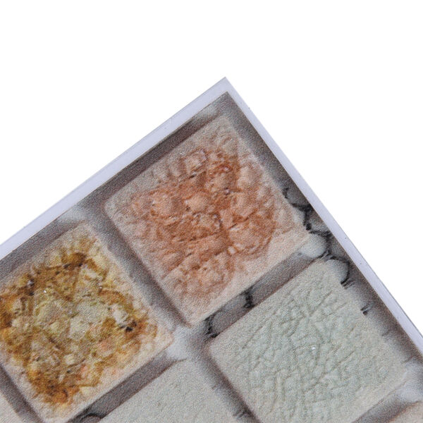 20er-Set - Mosaik-Wandaufkleber, Braun-Natur image number 3