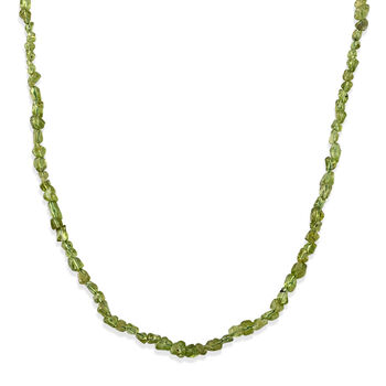 Peridot Halskette ca. 45 cm 316L Edelstahl ca. 90,00 ct.