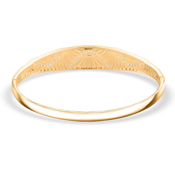 Wei&szlig;er Zirkonia Armreif ca. 19 cm Nickelfreies Messing image number 5