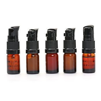 SQIN Botanicals- Kumkumadi-Set: Gesichts&ouml;l, Nachtgel, Gesichtscreme, Gesichtsserum, Kalte Creme, je 5ml (gesamt 25ml)
