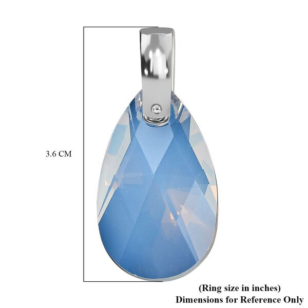 Kristall Anhänger 925 Silber platiniert image number 5