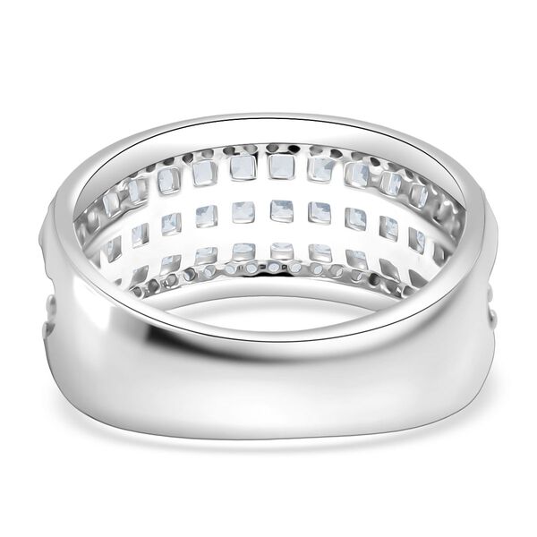 LUSTRO STELLA - Weißer Zirkonia Ring 925 Silber rhodiniert (Größe 18.00) image number 5