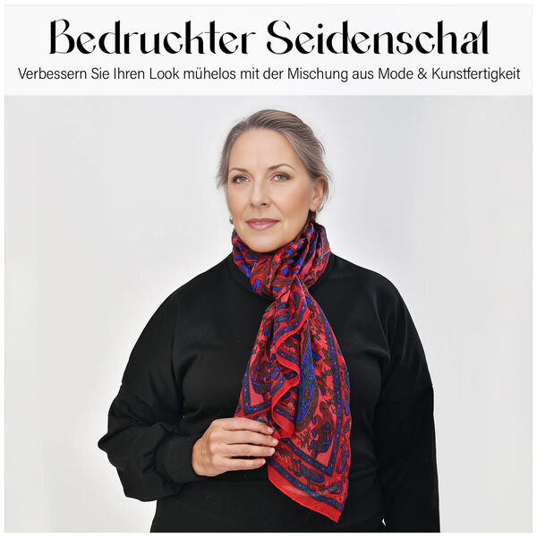 Quadratischer Seidenschal image number 3