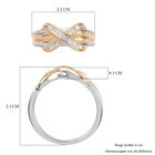 Diamant Ring 925 Silber zweifarbige Überzug image number 7