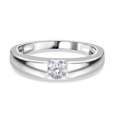 IGI zertifizierter VS Diamant Ring in 950 Platin - 0,50 ct.