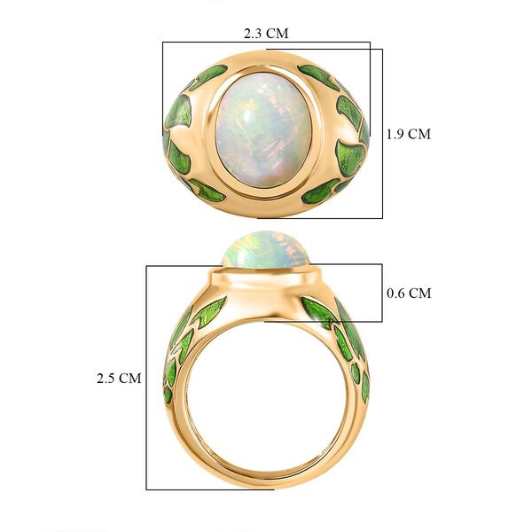 AA natürlicher, äthiopischer Welo Opal-Ring - 3,37 ct. image number 8