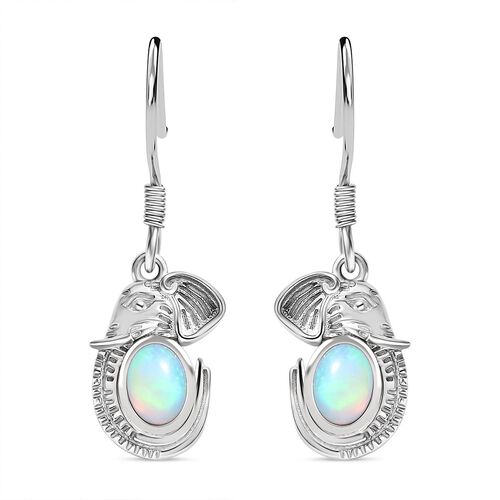 AA Natürliche, äthiopische Welo Opal Ohrringe - 1,05 ct. image number 0