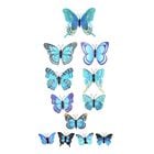 Set mit 48 bunten 3D-Magnet-Schmetterlingen und 48 doppelseitigen Klebebändern image number 3