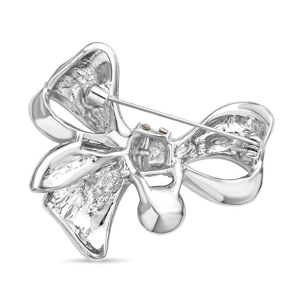 3er Set, Wei&szlig;e S&uuml;&szlig;wasserzucht Perlen Broschen, Schmetterling image number 6