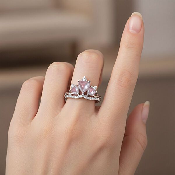Lustro Stella Weißer Zirkonia Ring 925 Silber rhodiniert (Größe 18.00) image number 2