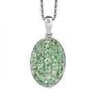 D’joy Tsavorite Granat Schmuckset 925 Silber rhodiniert ca. 1,70 ct.