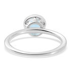 Himmelblauer Topas Solitär Ring 925 Silber (Größe 16.00) ca. 0,99 ct image number 5
