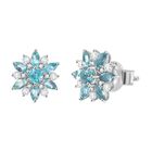 AA Lagunen Apatit Ohrringe 925 Silber rhodiniert ca. 2.05 ct