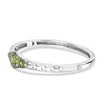 Peridot Armreif ca. 19 cm 316L Edelstahl ca. 3.59 ct