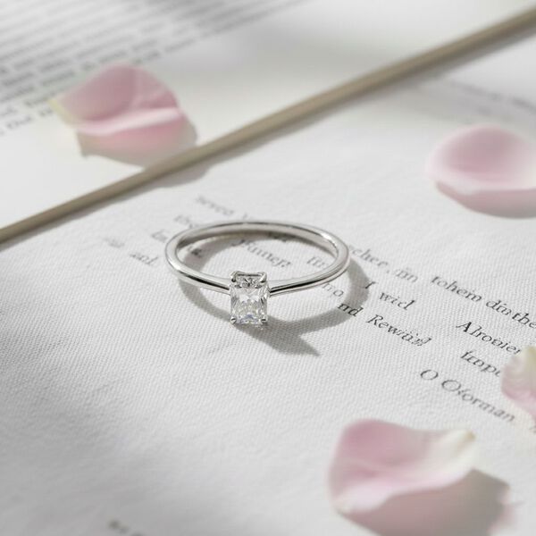 LUXURIANT DIAMOND - Lab Grown Diamant VS-EF Ring 925 Silber rhodiniert (Größe 20.00) ca. 0,50 ct image number 1