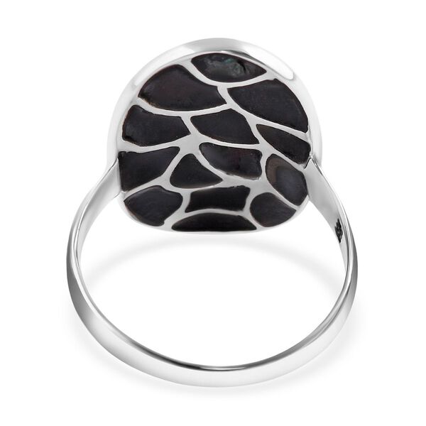 Royal Bali - Abalone Muschel Ringe 925 Silber (Gr&ouml;&szlig;e 16.00) ca. 1.04 ct image number 4