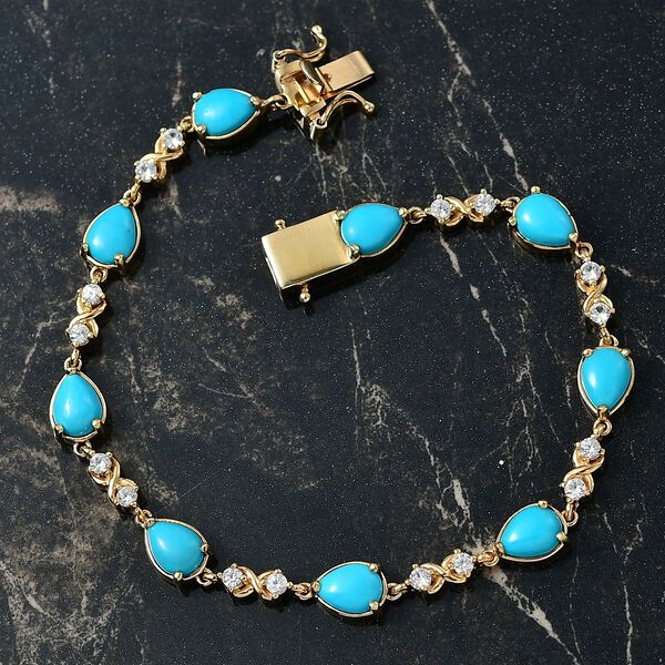 D'Joy AA Sleeping Beauty T&uuml;rkis und Zirkon Armband image number 2