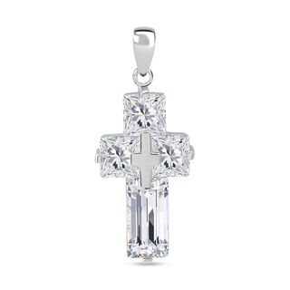 Lustro Stella Weißer Zirkonia Anhänger 925 Silber rhodiniert Lustro Stella Weißer Zirkonia Anhänger 925 Silber rhodiniert
