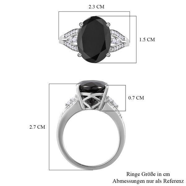 Elite Shungit und Zirkon-Ring - 4,21 ct. image number 7