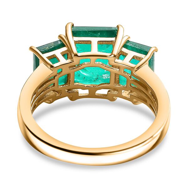 Smaragd Quarz Triplett Ring - 5,23 ct. image number 6