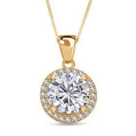 Moissanit Anhänger mit 45cm Kette - 1,72 ct.