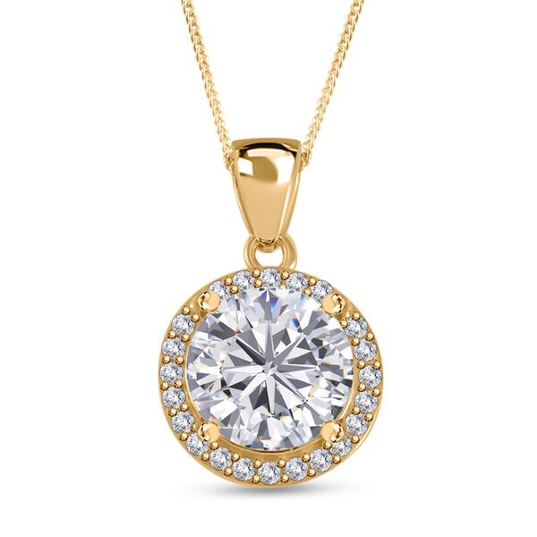 Moissanit Anh&auml;nger mit 45cm Kette - 1,72 ct.