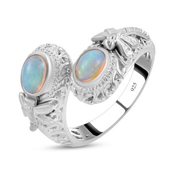Royal Bali - Nat&uuml;rlicher, &auml;thiopischer Welo Opal Ring, 925 Silber (Gr&ouml;&szlig;e 16.00) ca. 1,20 ct