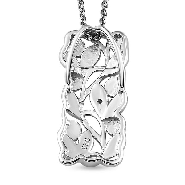 ALLORO Ring, Creolen und Anh&auml;nger mit Diamantakzenten, Silber platiniert image number 6