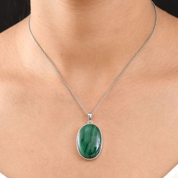 EverTrue Malachit Anh&auml;nger mit 50cm Kette - 29 ct. image number 3