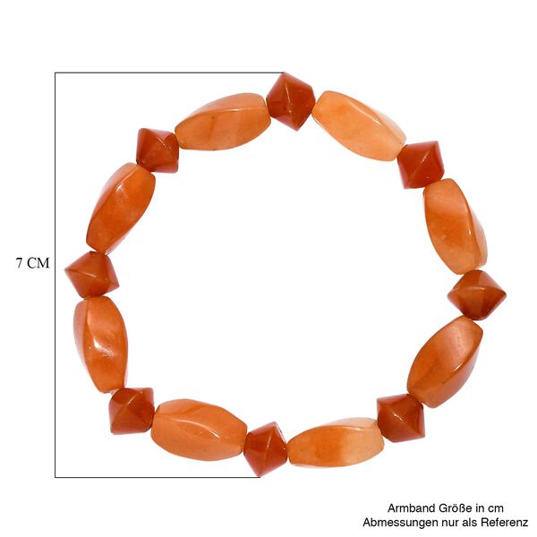 Rotes Aventurin Armband Flexibel (18 cm), ca. 100.00 ct image number 6