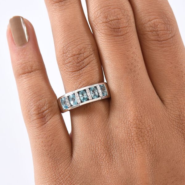 D'Joy AA blauer und wei&szlig;er Zirkon Ring - 2 ct. image number 2