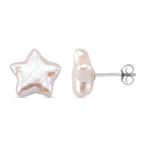 Keshi Perle Stern Ohrstecker image number 0